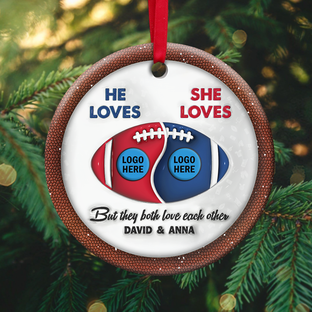 Personalized Gifts For Couple American Football Christmas Ornament 02hupu250924-Homacus