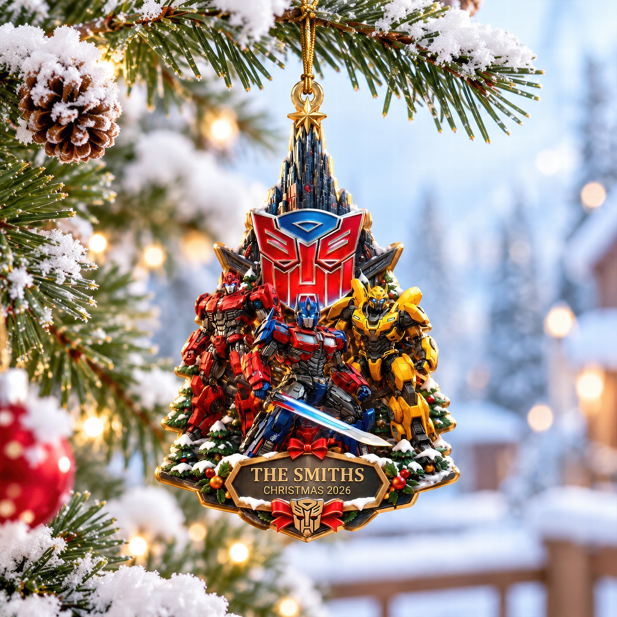 Science Robot Fiction Ornament - Personalized Gifts For Christmas Ornament 03TTQN180926