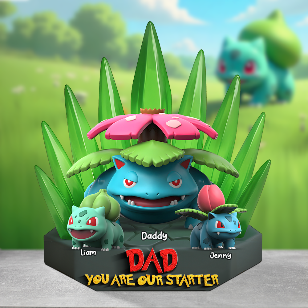 Monster Dad Plaque - Personalized Gifts For Dad 012ohpu240425-Homacus