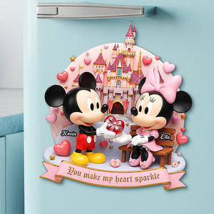 Couple Valentine Fridge Magnet - Personalized Gifts For Couple 03pgta261125-Homacus