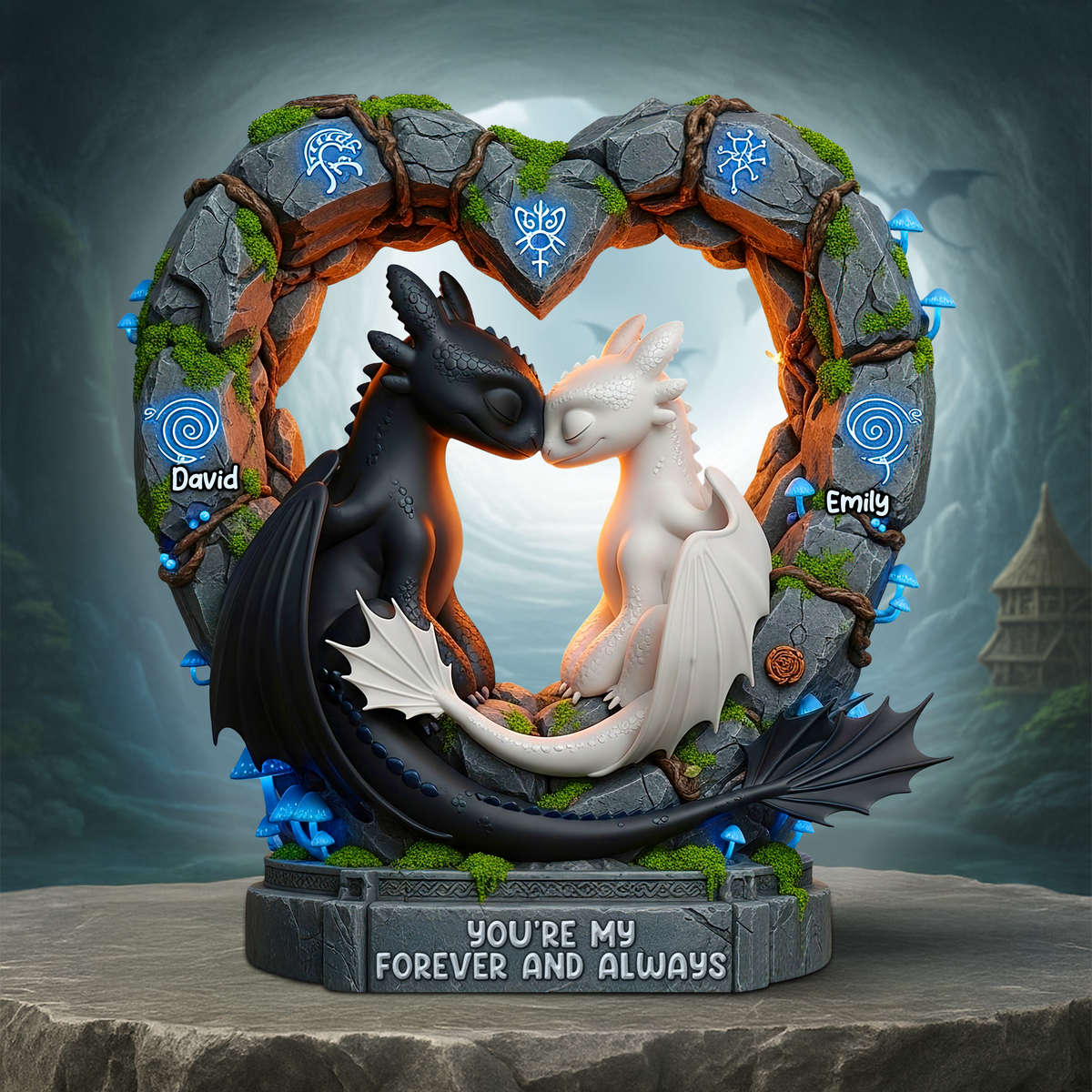 Forever & Always Couple Acrylic Plaque - Personalized Gifts For Couple 05TOPU080725-Homacus