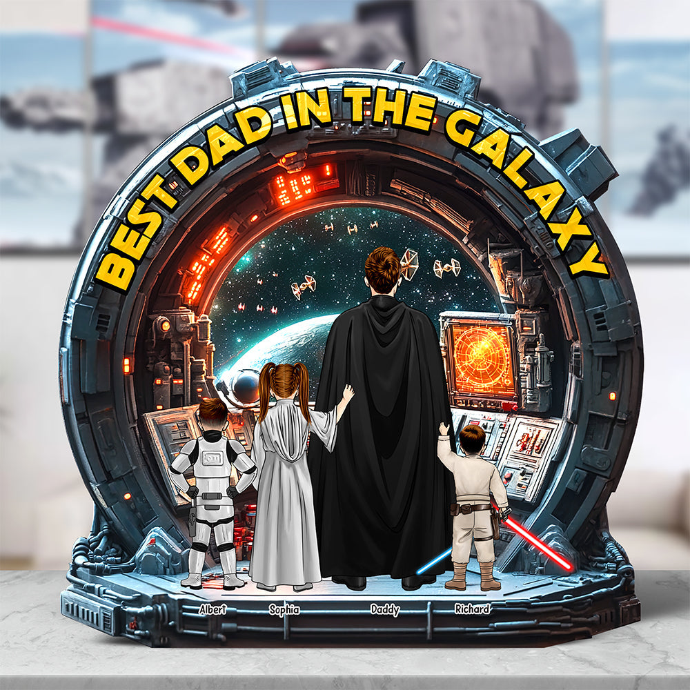 Galaxy Dad Acrylic Plaque - Personalized Gifts For Dad 05TGQN030525HHHG-Homacus