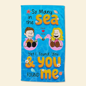 Personalized Gifts For Couple Beach Towel 01kaqn100125pa-Homacus