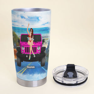Personalized Gifts For Her Tumbler I Am A Girl This Is My Car-Homacus