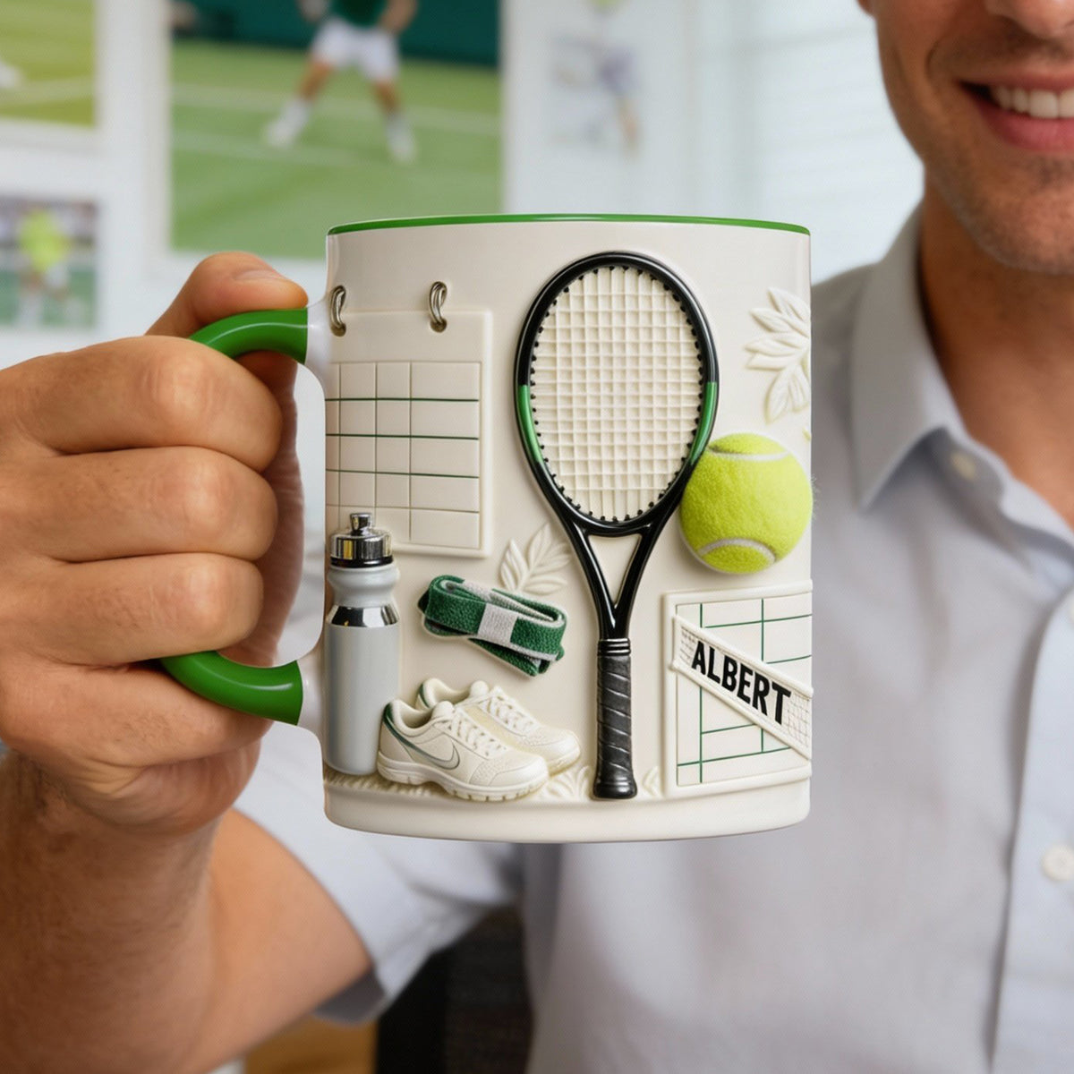 Match Day Tennis Coffee Mug - Personalized Gift For Tennis Players 05HYQN050126-Homacus