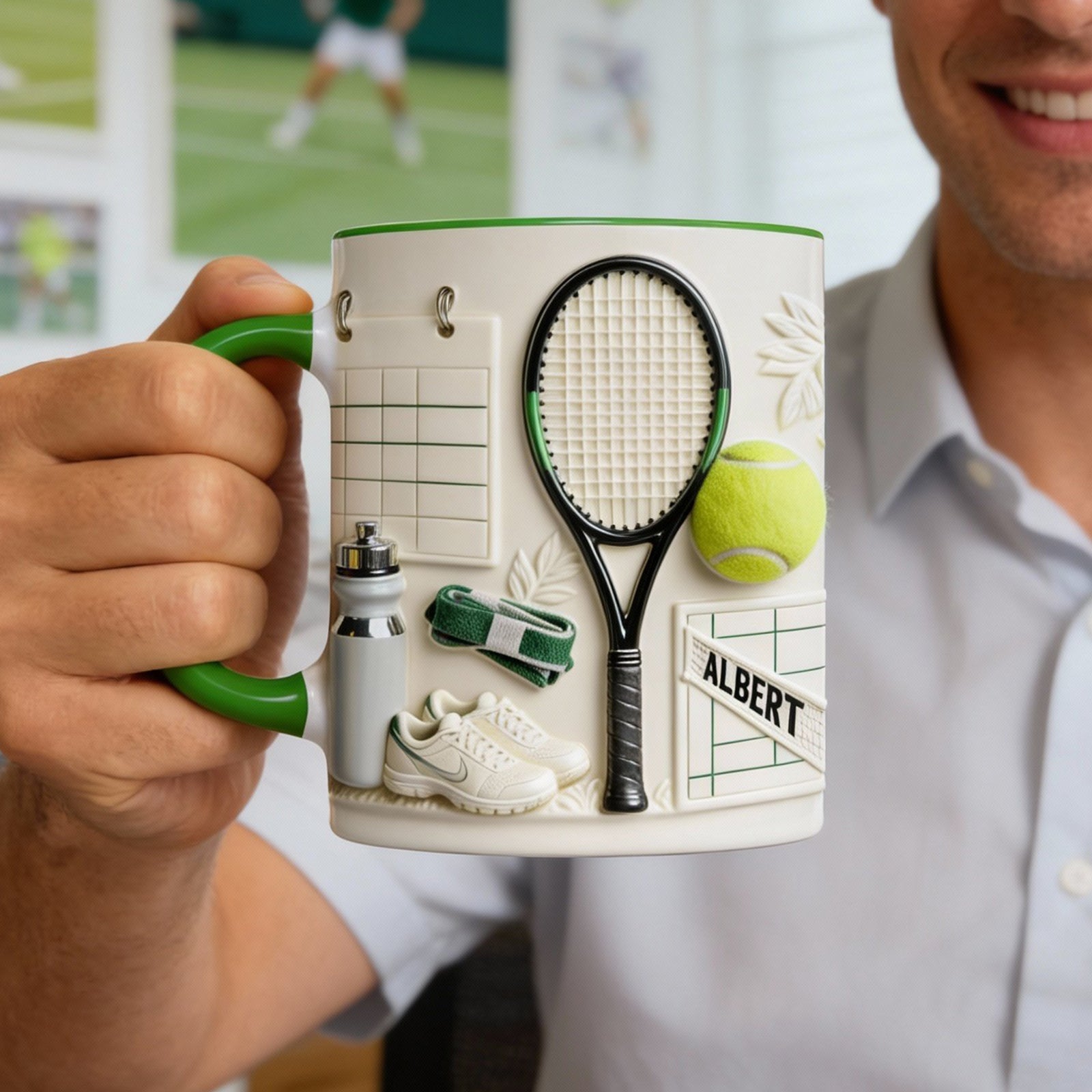 Match Day Tennis Coffee Mug - Personalized Gift For Tennis Players 05HYQN050126-Homacus