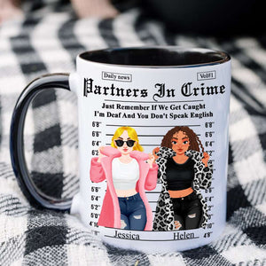 Personalized Gifts For Friends Accent Mug Partner Crime 01XQLU171224PA-Homacus