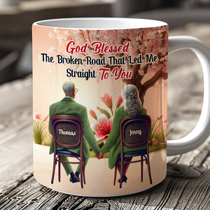 Personalized Gifts For Couple Coffee Mug God Blessed The Broken Road 03ohpu161224-Homacus