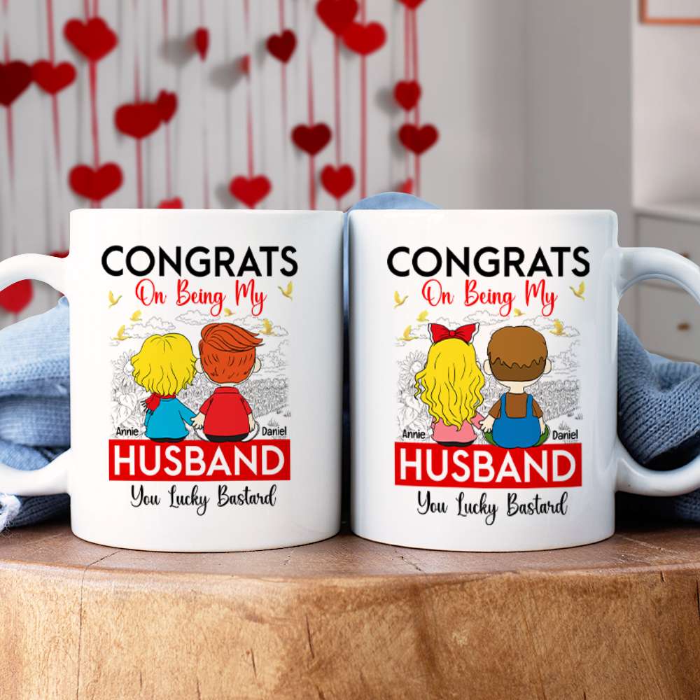 Personalized Gifts For Couples Cartoon Characters Coffee Mug 02OHLU091224HG-Homacus