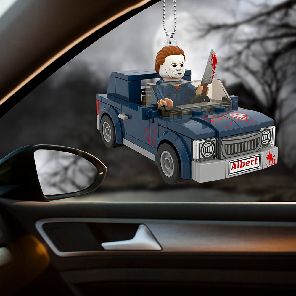 Spooky Ride Car Ornament - Personalized Gifts For Horror Movie Fans 01pgqn060925-Homacus