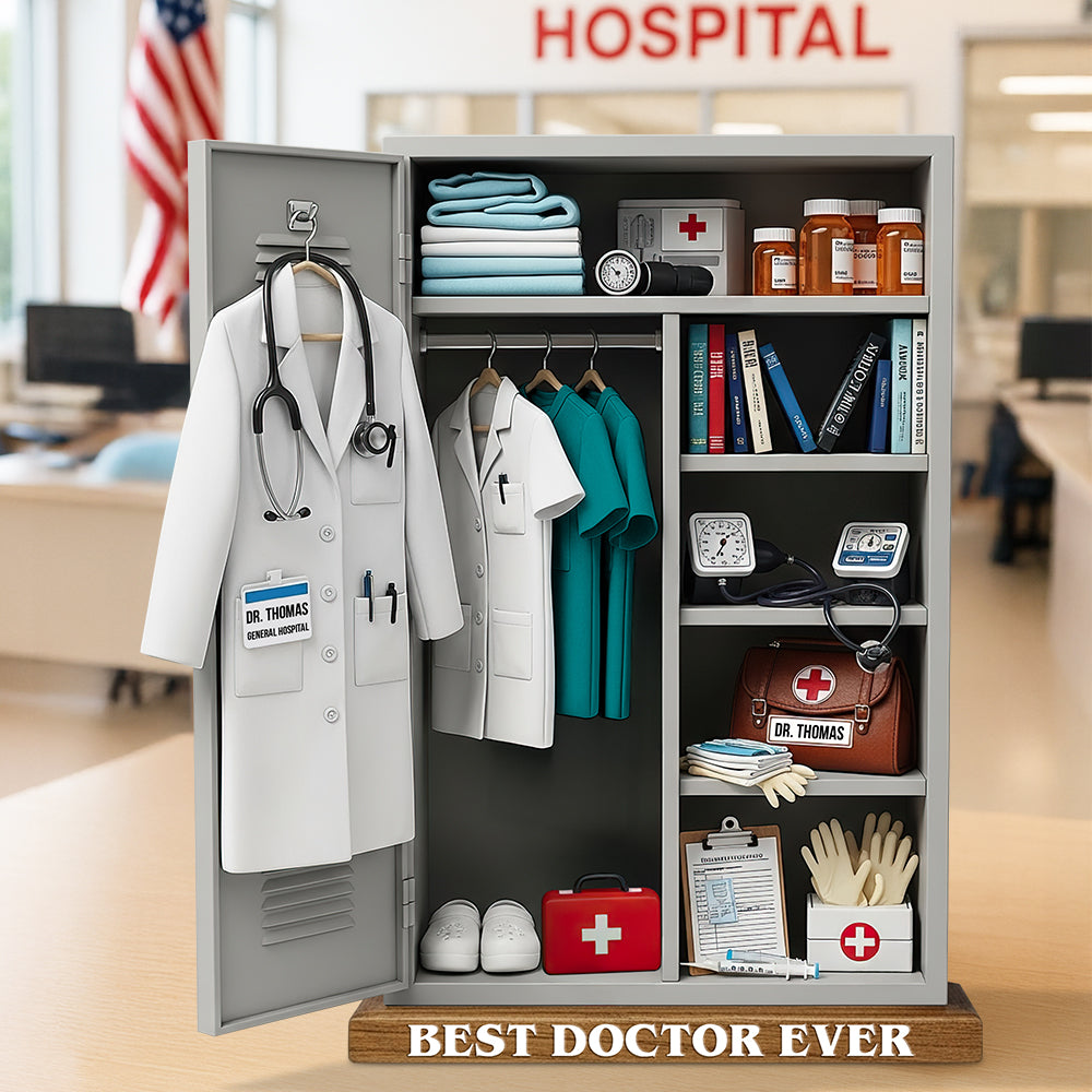 Doctor Personal Locker Acrylic Plaque - Personalized Gifts For Doctor 01qhdt070625-Homacus