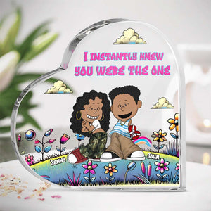 Personalized Gifts For Y2k Couple Heart Shaped Acrylic Plaque 03TGMH271224HG-Homacus