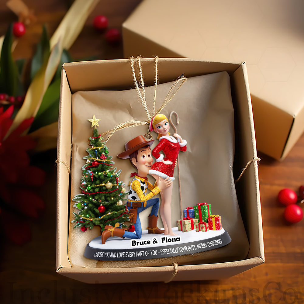 Playful Animated Ornament - Personalized Gifts For Couple 07ohlu150925-Homacus