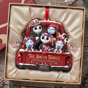Proud Family - America 250 Acrylic Ornament - Personalized Christmas Gift For Family 02tyta250826