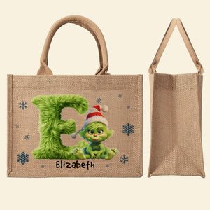 Custom Alphabet Letters Gifts For Fans Jute Tote Bag 01kaqn161124-Homacus