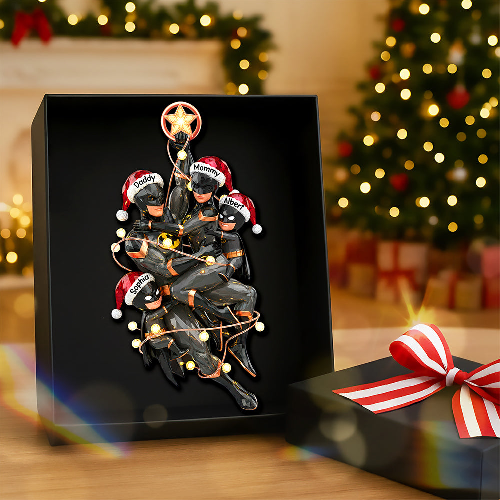 Night Hero Family Tree Ornament, Personalized Gifts For Family 04qhqn230925-Homacus