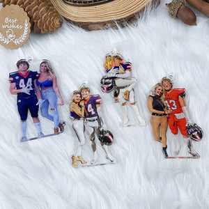 Custom Photo Gifts For American Football Ornament 98acvp140924-Homacus