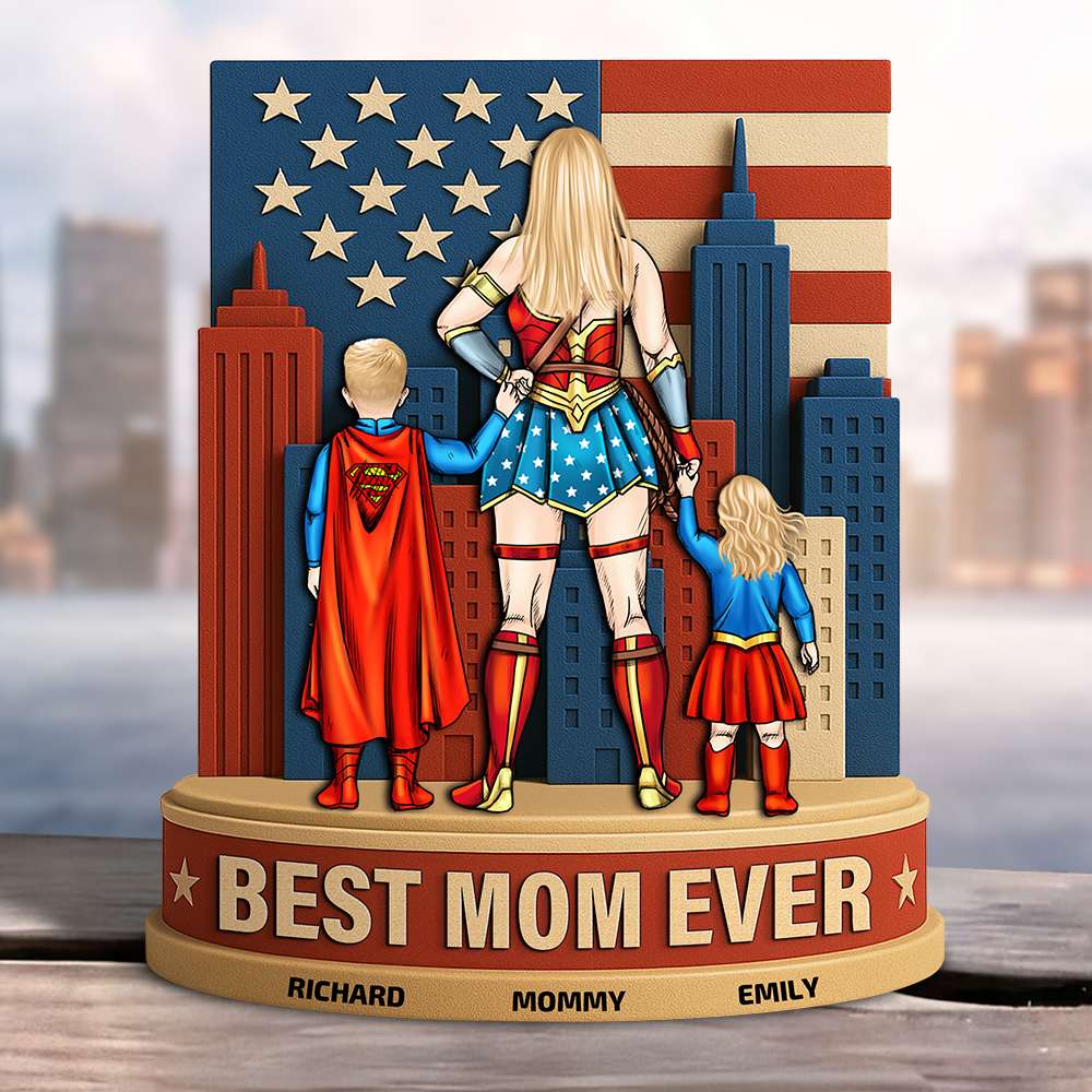Personalized Gifts For Mom Acrylic Plaque Power Mom 05NADT150425PA-Homacus