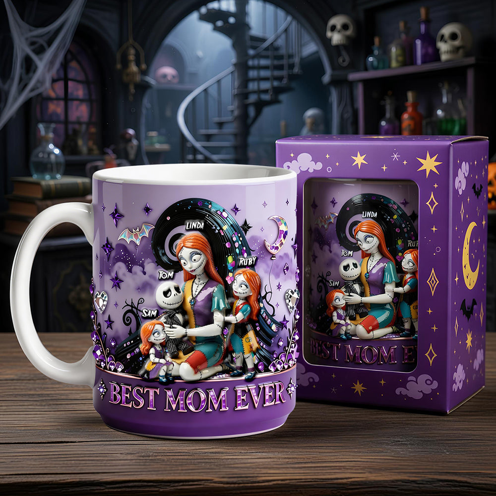 Spooky Queen Family Coffee Mug - Personalized Gifts For Mom 02OHDT100426-Homacus