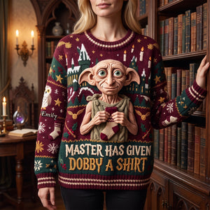 Festive Mascot Knitted Ugly Sweater - Personalized Gifts For Christmas 03NAQN140826-Homacus