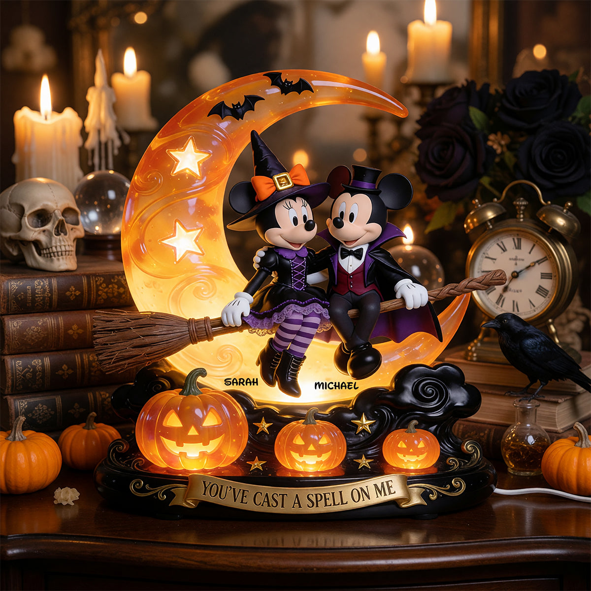 Couple Halloween Acrylic Light Box Personalized Gifts For Couple 06PGDT010826-Homacus