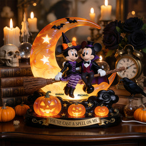 Couple Halloween Acrylic Light Box Personalized Gifts For Couple 06PGDT010826-Homacus
