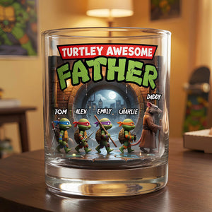 Hero Awesome Father Glass Mug Personalized Father's Day Gifts 06NADT240426-Homacus