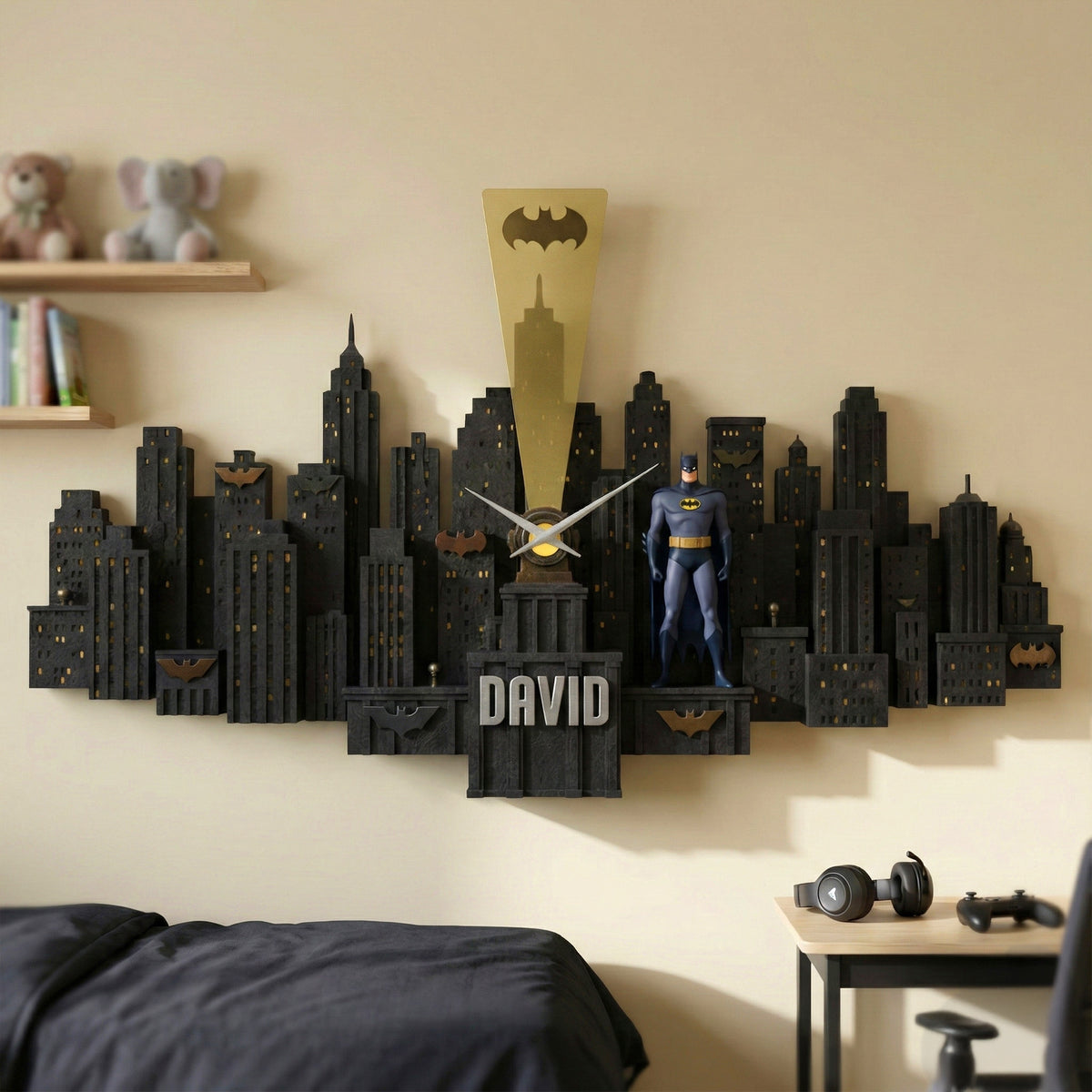 City Skyline Wall Clock - Personalized Gifts For Hero Lovers 04kimg261225-Homacus