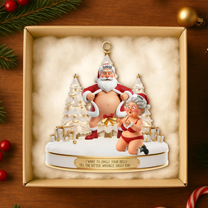 Couple Santa Funny Ornament Personalized Gifts 05OHDT301025-Homacus