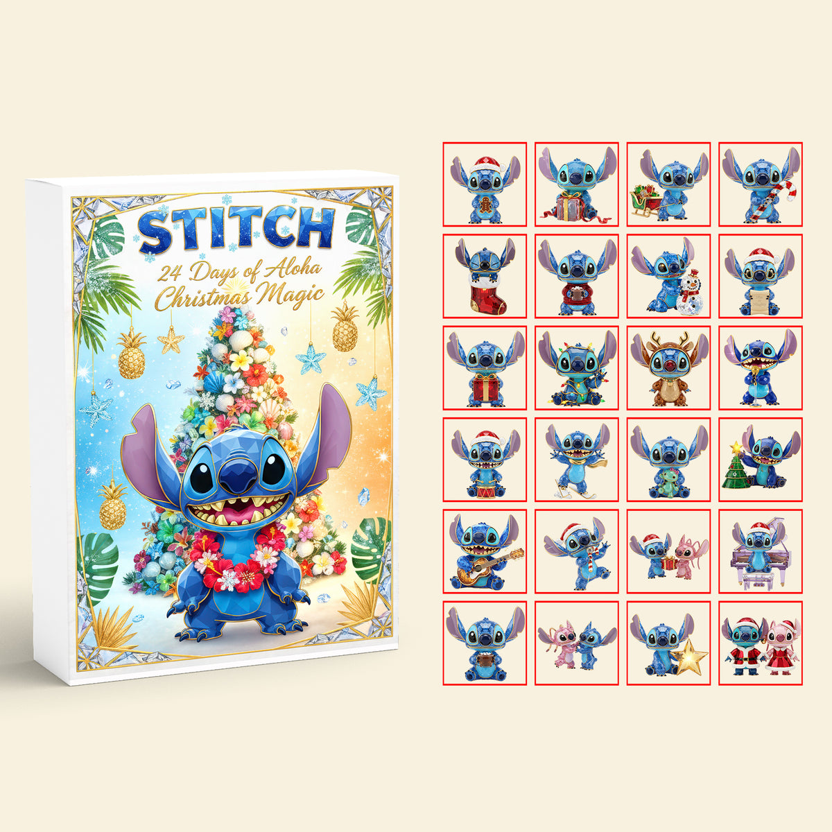 Tropical Alien Advent Calendar Blind Box - Christmas Gifts 06HYQN061125-Homacus