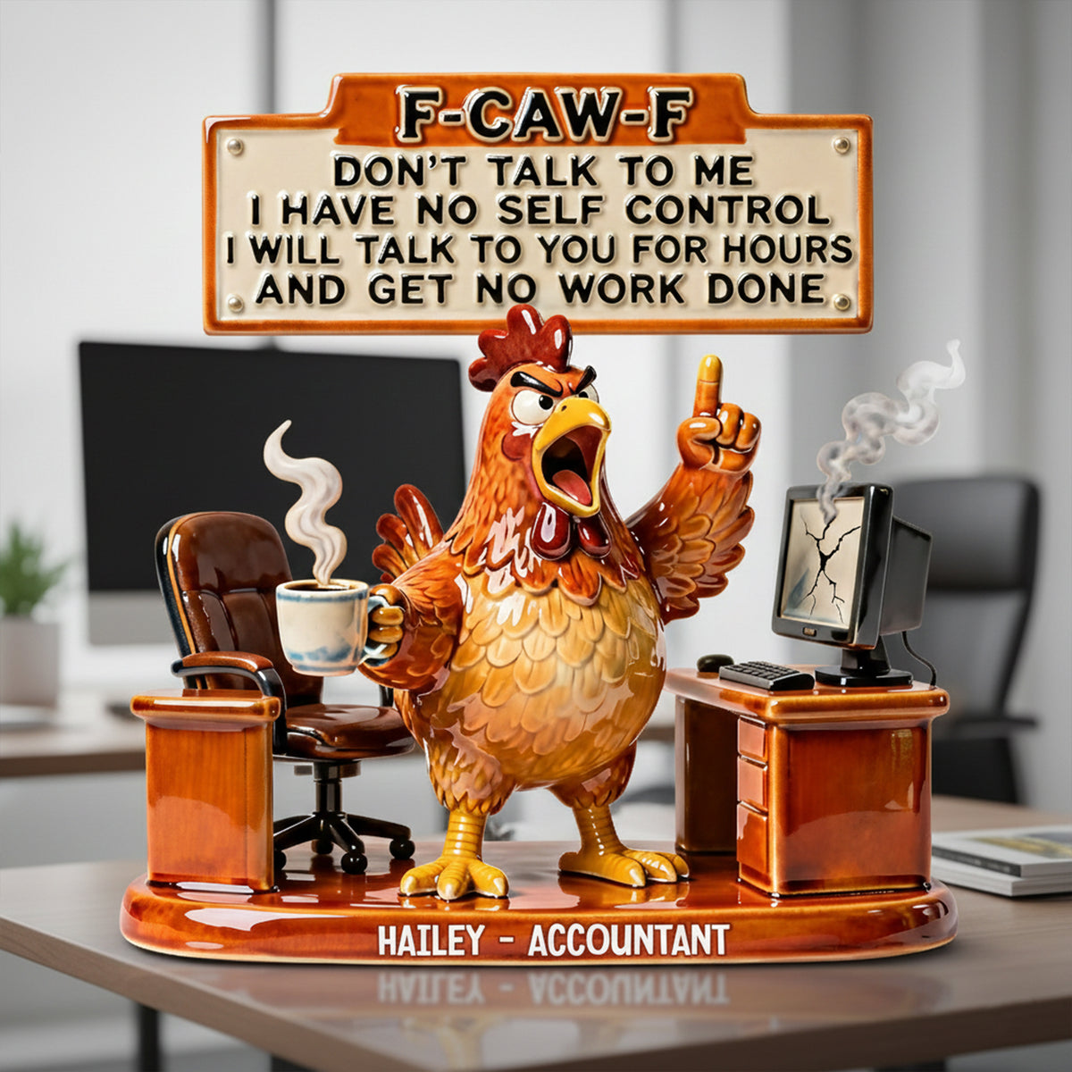 Personalized Funny Gifts For Office Workers Plaque 03NATN201225-Homacus