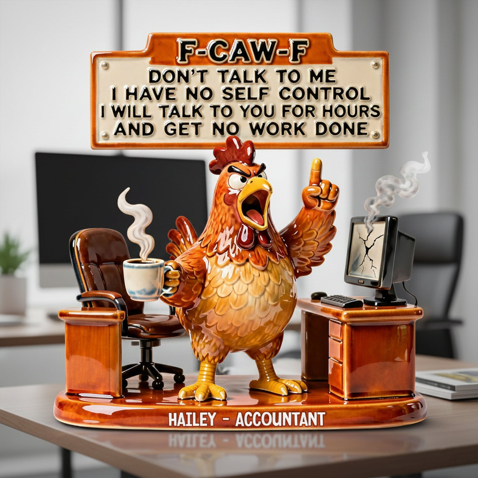 Personalized Funny Gifts For Office Workers Plaque 03NATN201225-Homacus