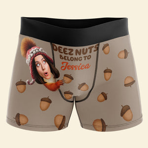 Custom Photo Gifts For Him Boxer Briefs, Deez Nuts Belong To 06TGQN201224-Homacus