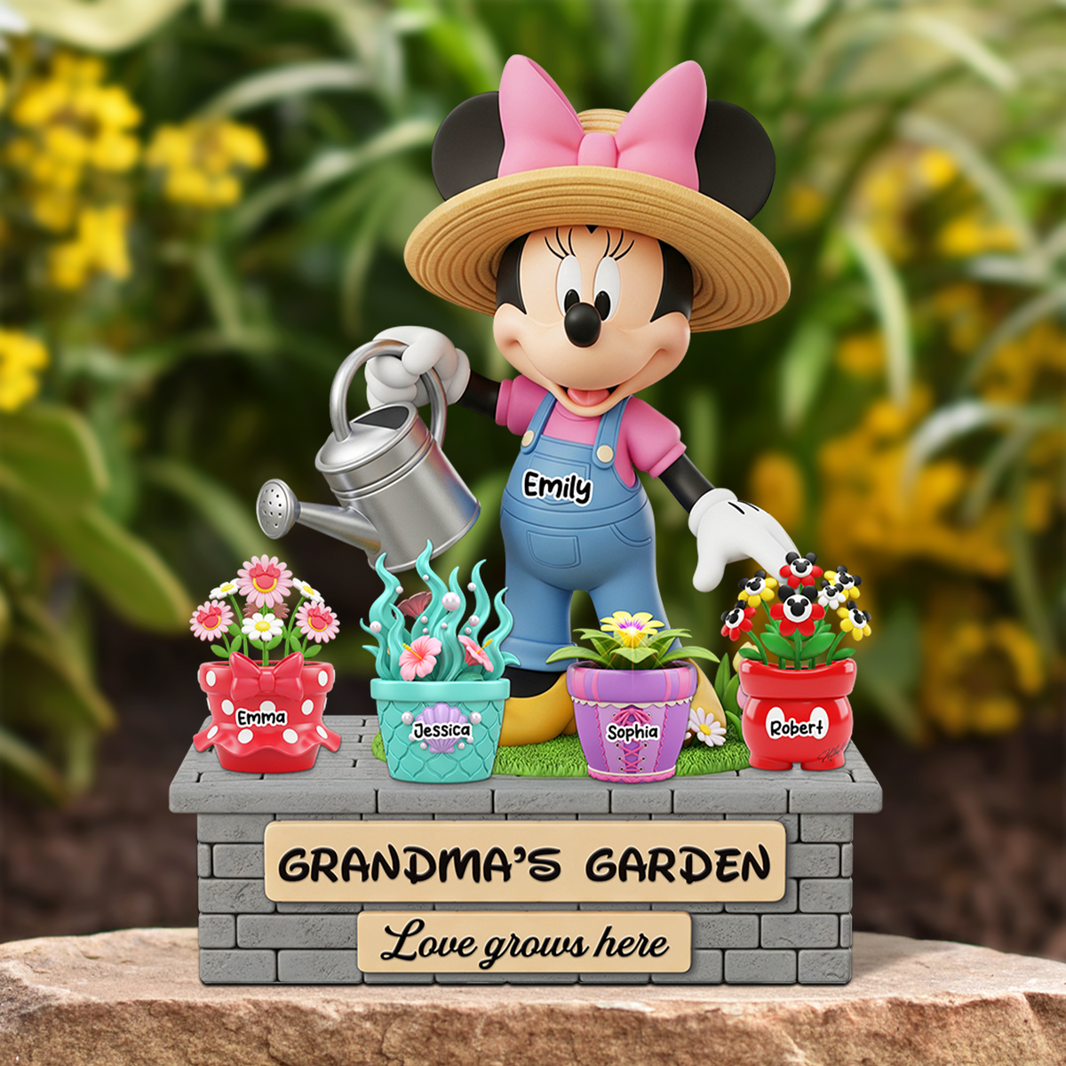 Grandma's Garden Acrylic Plaque - Personalized Gifts For Grandma 02napu020625-Homacus
