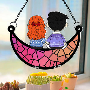 Personalized Gifts For Couple Suncatcher Ornament 02OHDT021224HG-Homacus