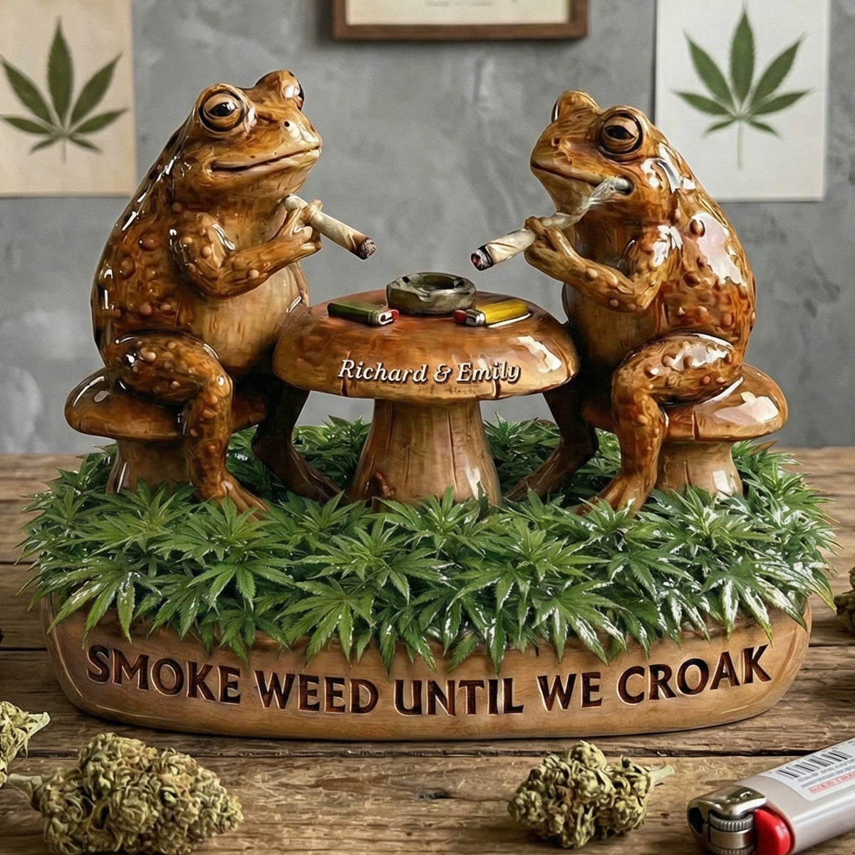 Stoner Soulmates Acrylic Plaque - Personalized Gifts For Smoking Lovers Plaque 02TOQN270126-Homacus