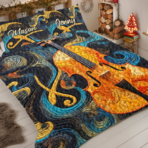 Personalized Gift For Violin Lover Quilt Bedding Set Special Line 03HUMH051124-Homacus