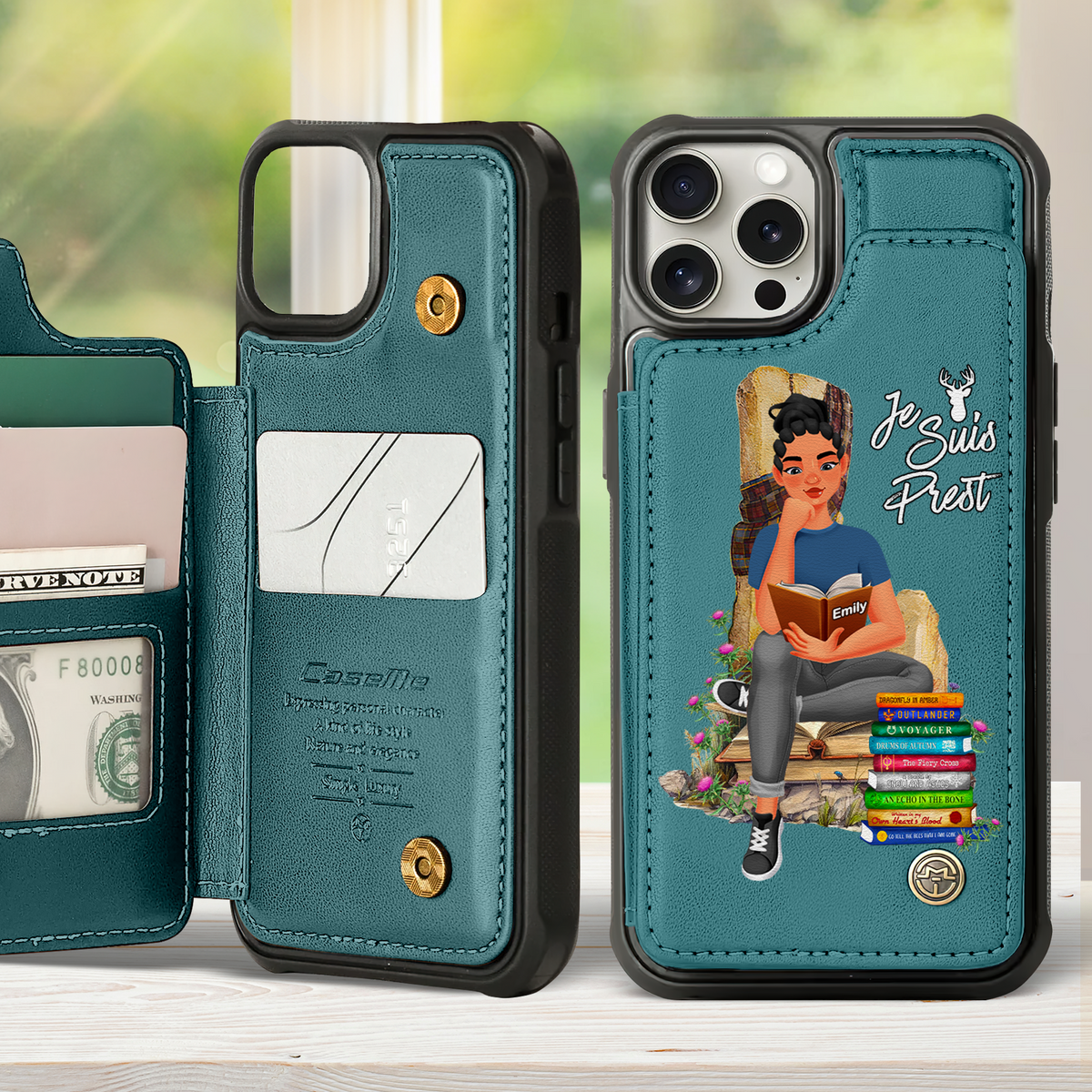 Personalized Gifts For Book Lovers Leather Flip Wallet Phone Case 03hupu260225pa-Homacus
