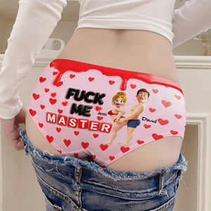 Playful Pinky Couples Brief - Personalized Gift For Her 01OHLU291125-Homacus