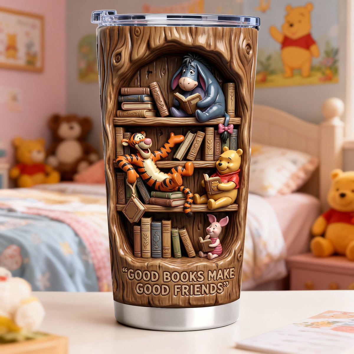 Good Books Make Good Friends 20oz Tumbler - Gift For Friends 07PALU160126-Homacus