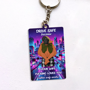 Personalized Gifts For Couple Keychain Drive Safe 02xqpu301224hg-Homacus