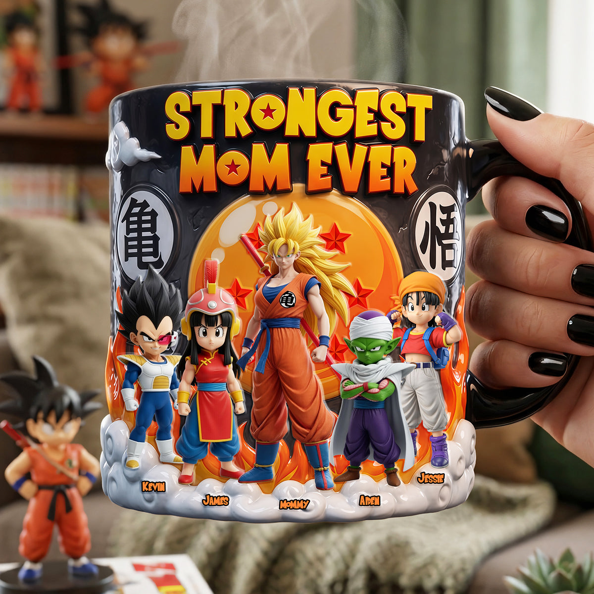 Strongest Mom Ever Magic Mug, Personalized Gifts For Mom 01TYTA200426-Homacus