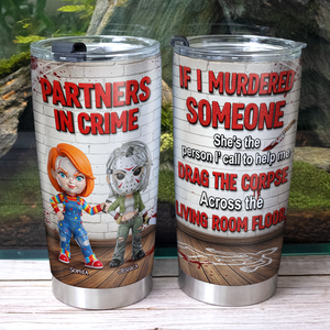 Horror Friends 20oz Tumbler - Personalized Gifts For Besties 03OHPU100725-Homacus