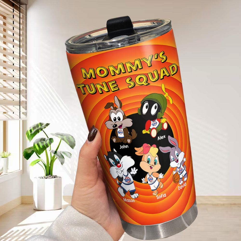 Personalized Gifts For Mom Tumbler 03kamh040225 Mommy's Tune Squad-Homacus