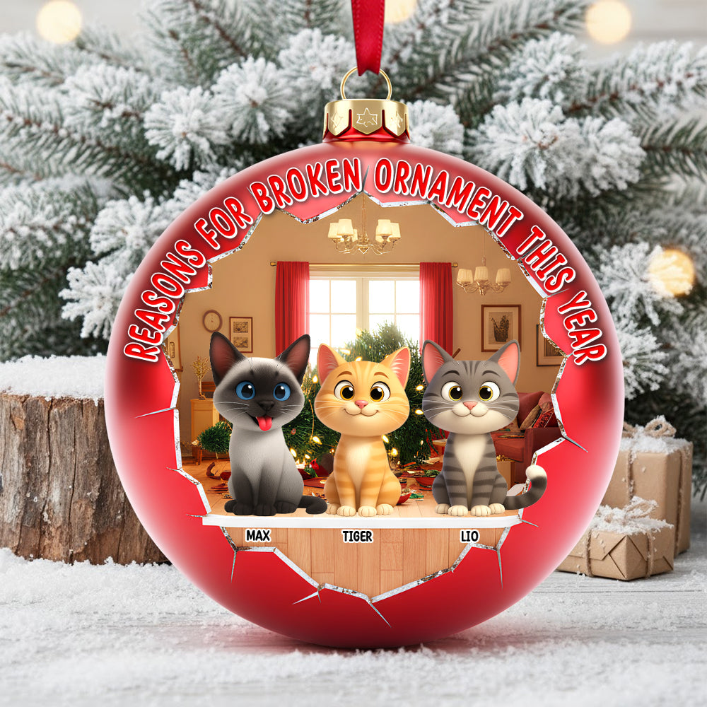 Adorable Cats Acrylic Ornament - Personalized Gift For Cat Lovers 01OHTN101125-Homacus