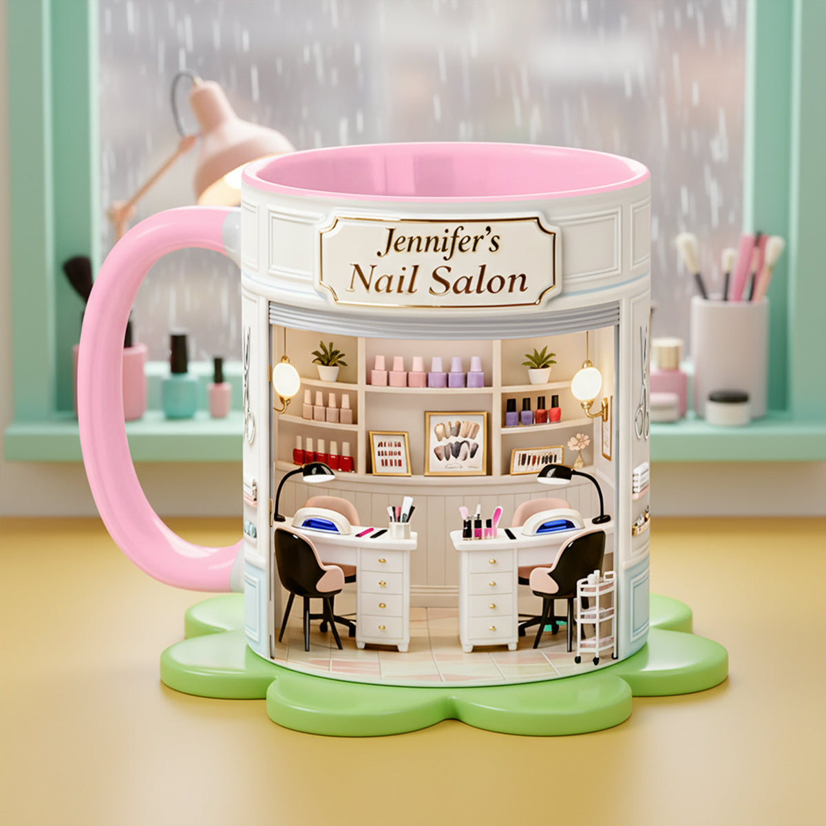 Nail Salon Coffee Accent Mug - Personalized Gifts Her 01nata240126-Homacus