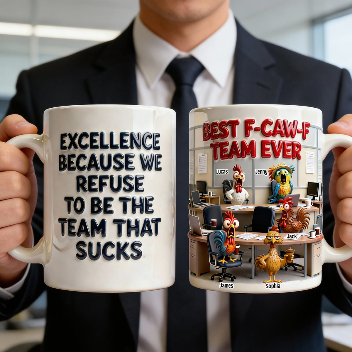 Office Worker Coffee Mug - Personalized Gifts For Coworkers 04natn291225-Homacus