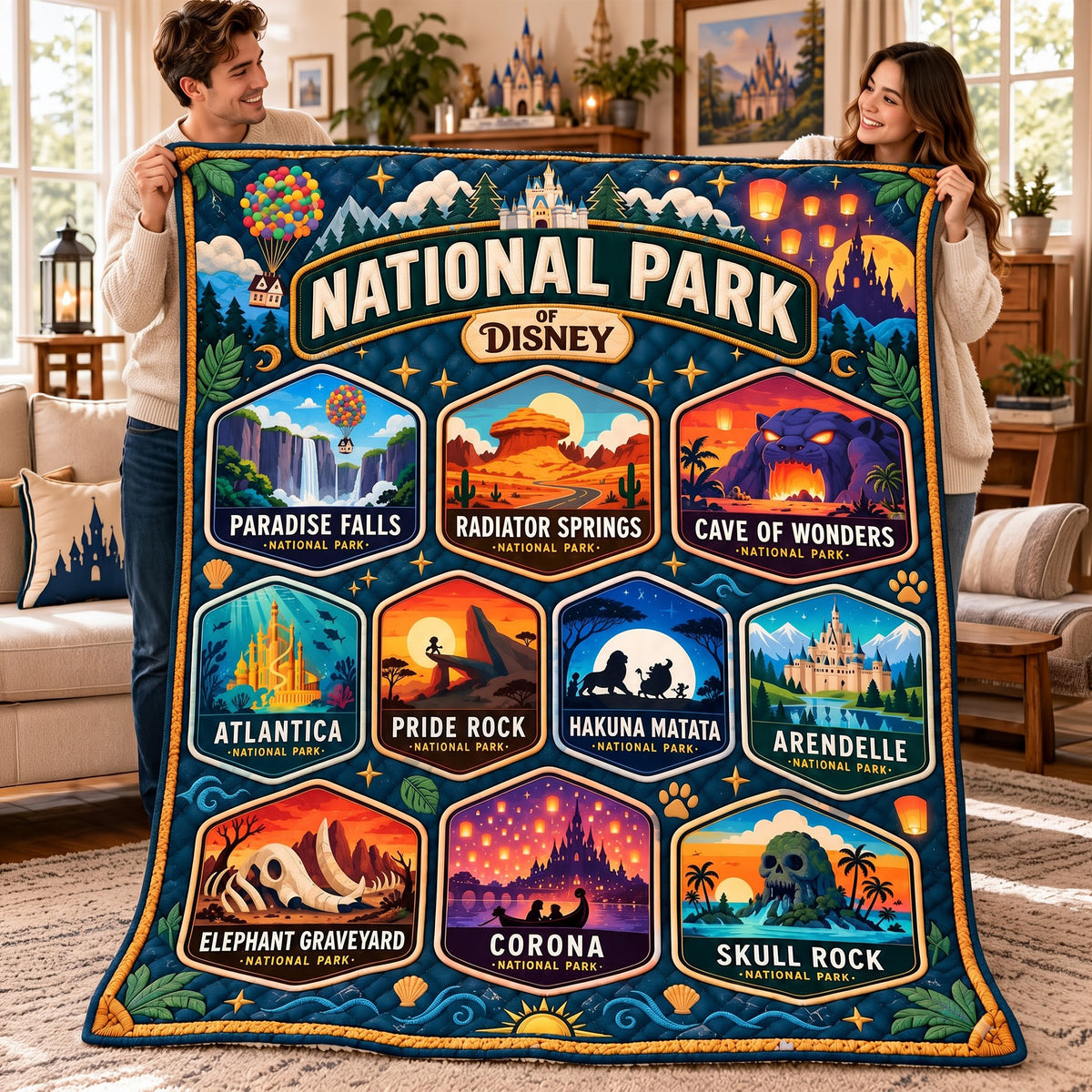 National Park Of Storybook Blanket - Personalized Gifts 02nalu061026-Homacus
