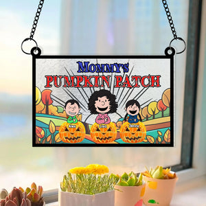 Personalized Halloween Gifts For Parents Suncatcher, Pumpkin Patch 01KAMH300724HH-Homacus