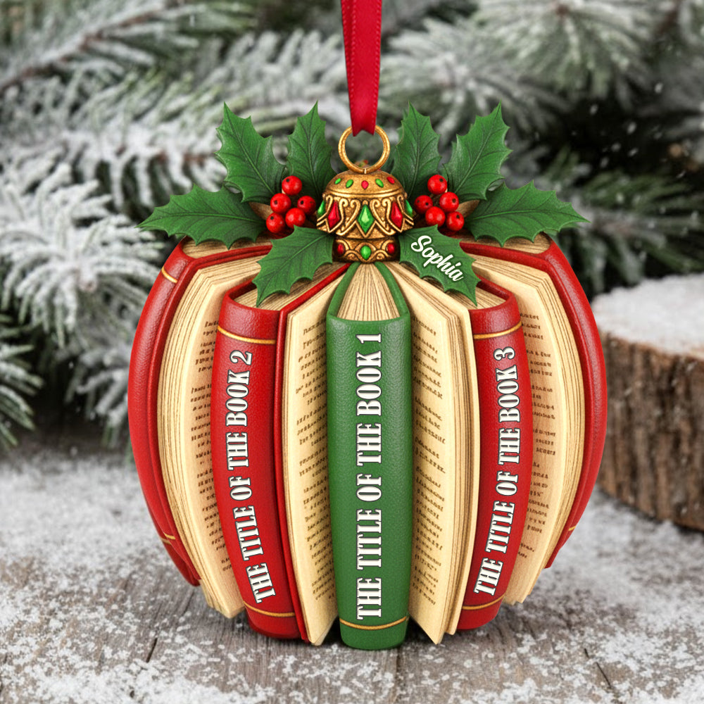 Personalized Gifts For Book Lovers Christmas Ornament 02hytn171125-Homacus